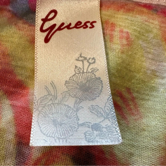 Guess women's size small vintage orange floral blouse - Picture 2 of 4